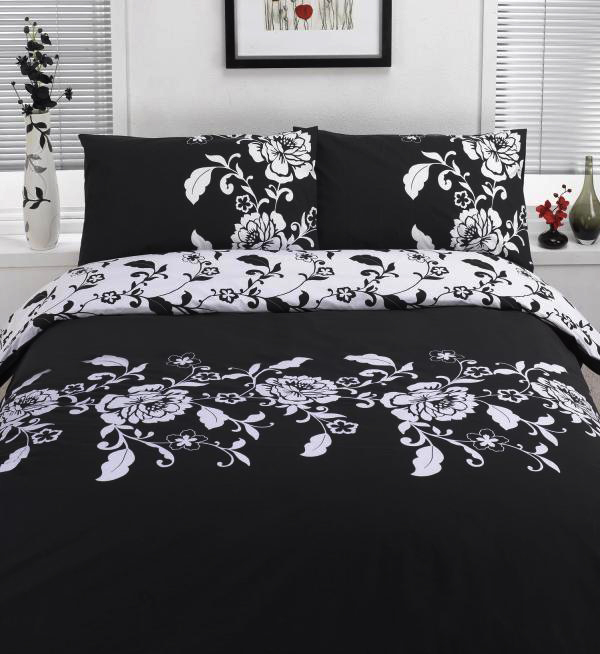 Black & White Single Duvet Cover Bedding Set