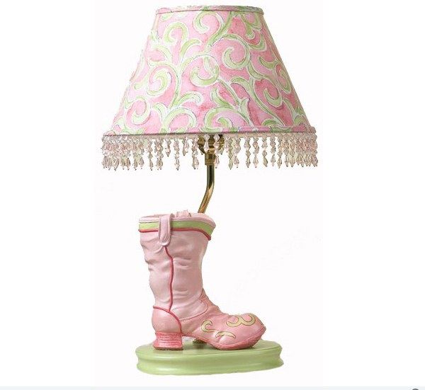 Pink Boot Lamp
