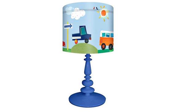 Kids On The Road Again Children's Table Lamp