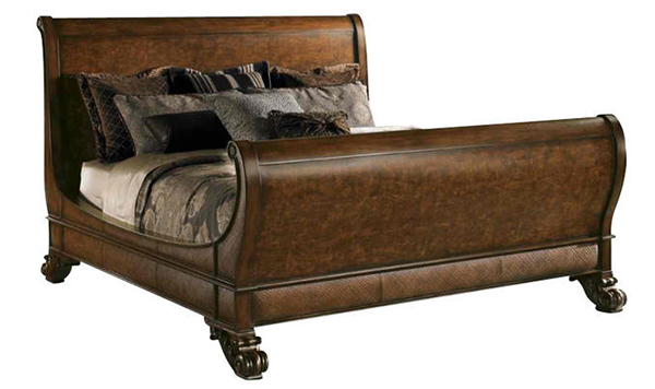 Henry Link Casablanca Sleigh Bed in Avalon Finish-Queen Size