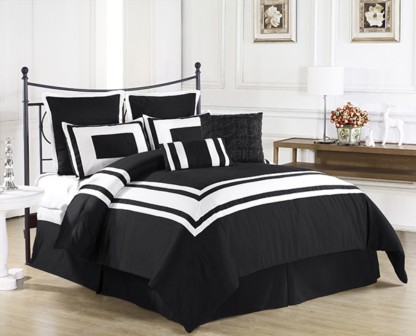 Black Modern Bedding Set