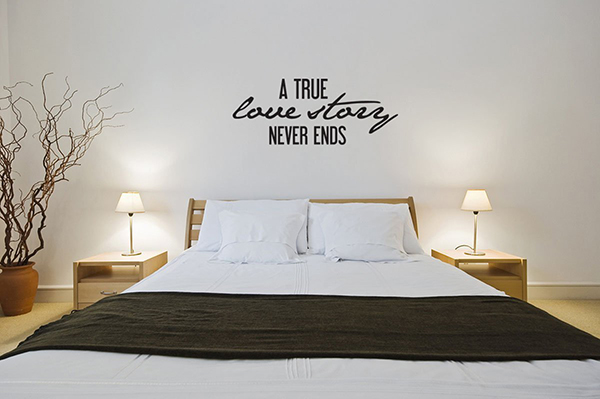 A True Love Story Wall Quote Decal