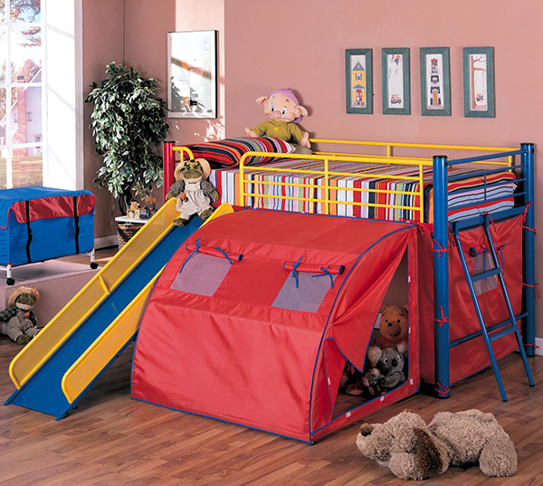 bunk bed with slide