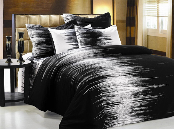 15 Timeless Black Bedding Set Bedroomm   4 Lines Bw 