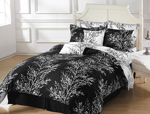 Chezmoi Collection Black White Tree Branches Set