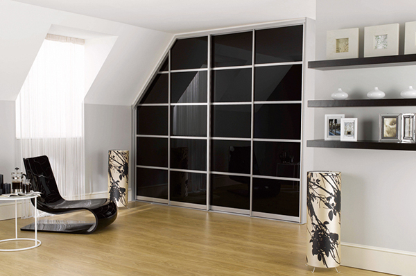 Black Glass Wardrobe