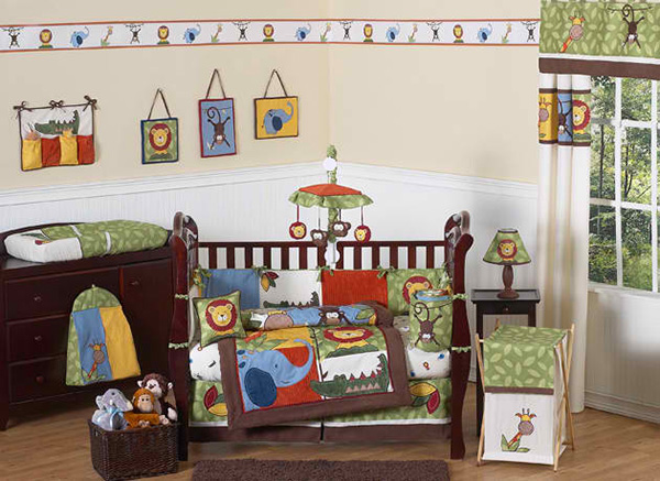 Jungle Time 9-Piece Crib Bedding Set