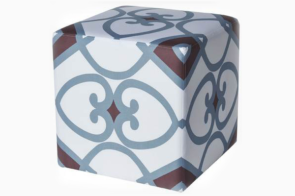 Charlie Geometric Cube Ottoman