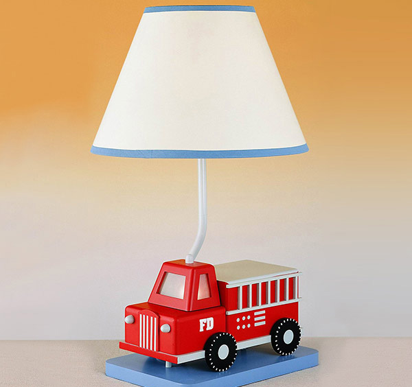 Fire Truck Table Lamp