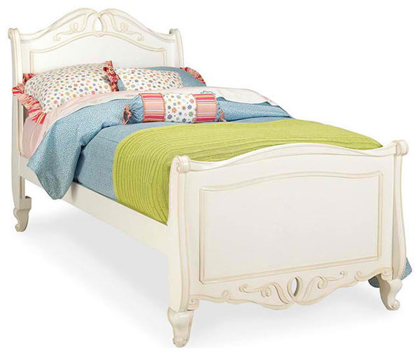 Elite Vintage Boutique Sleigh Bed in Vintage White