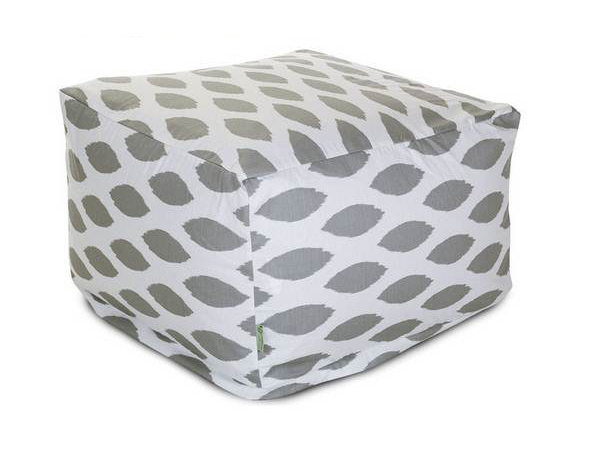 Indoor Storm Gray Alli Large Ottoman