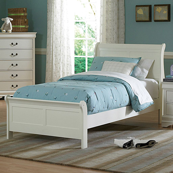 Oxford Creek Full Bed in Soft White